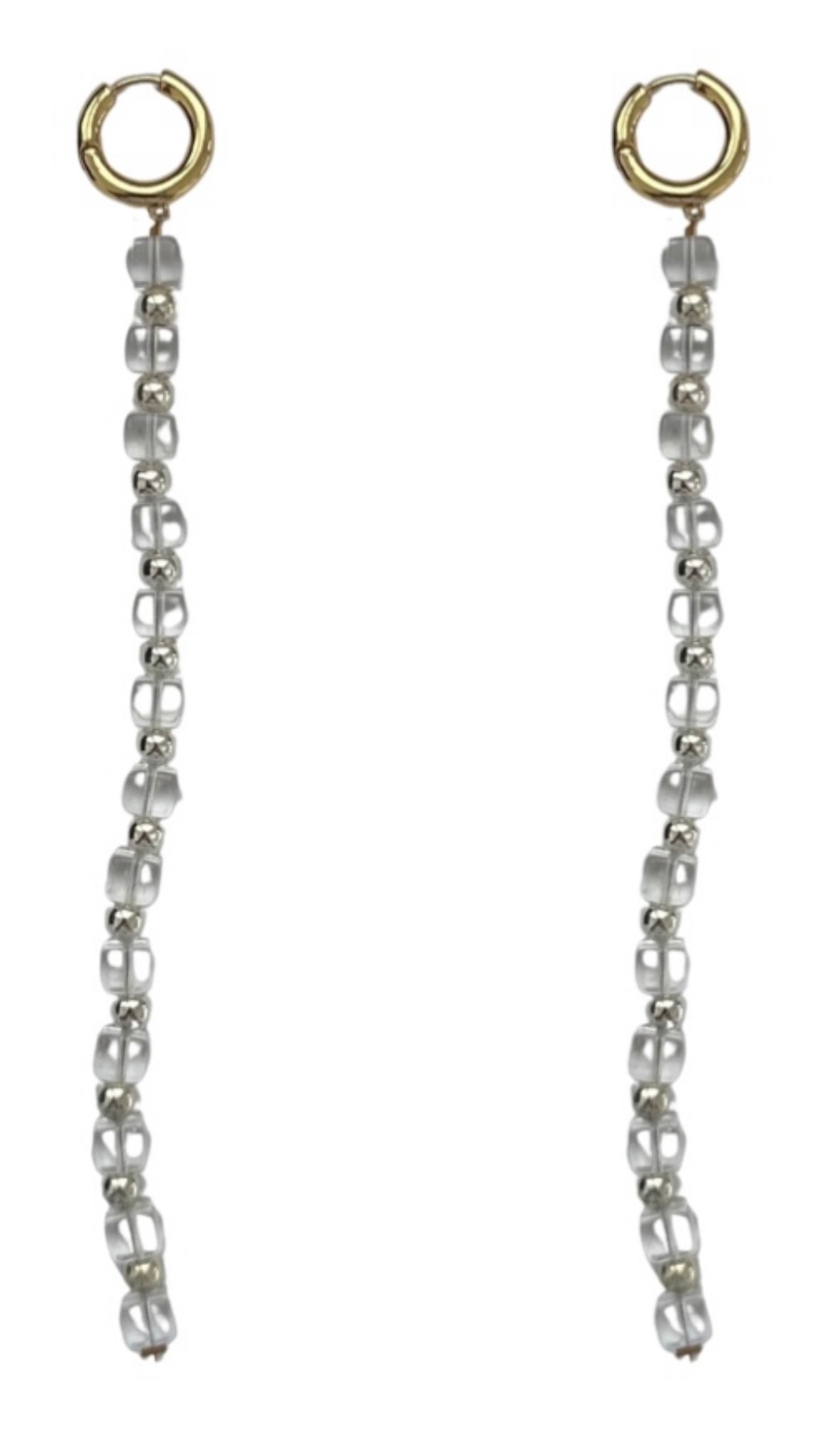 The Cosmos Glass Shoulder Duster Earring