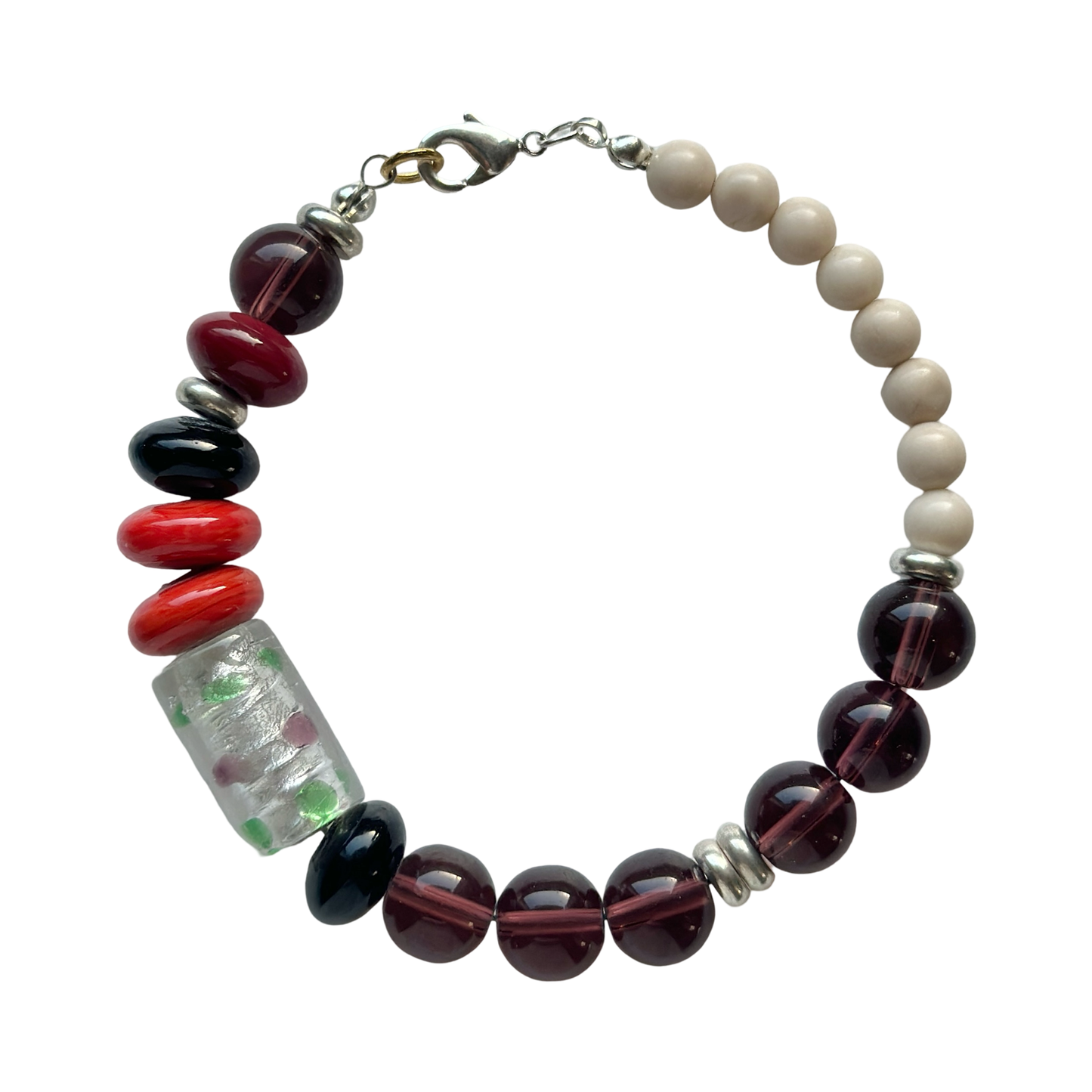 The Majorca Mixed Media Murano Glass Bracelet