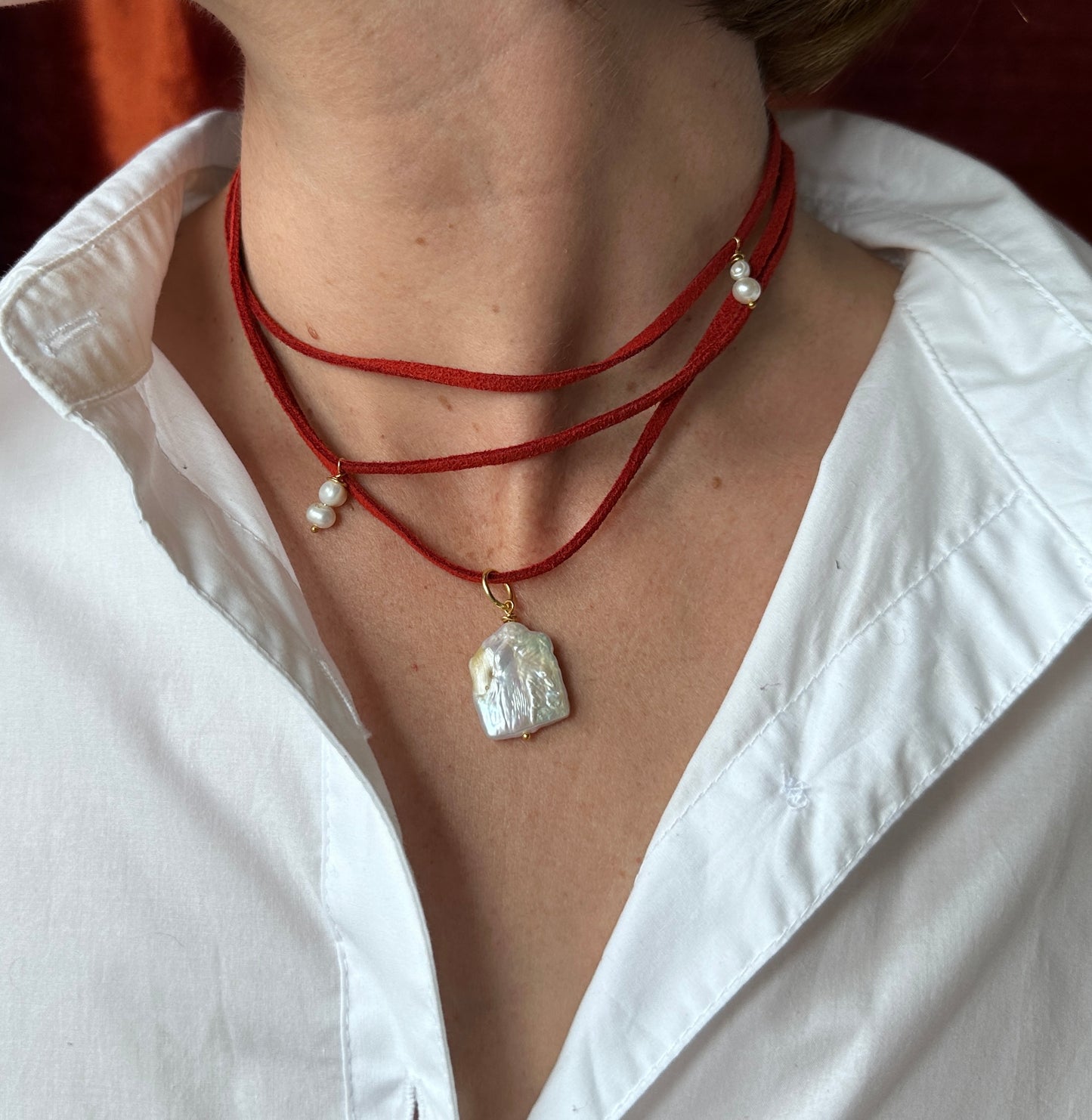 The Panda Necklace in Terra