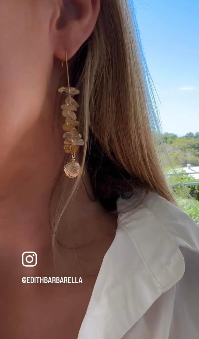 The Paradisco Earring in Citrine
